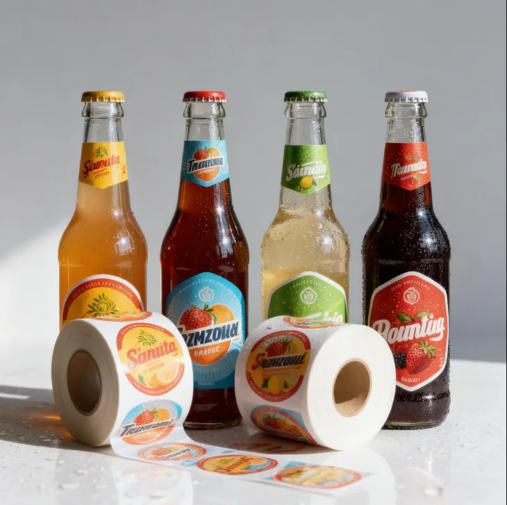 Soda Bottle Labels for custom packaging labels