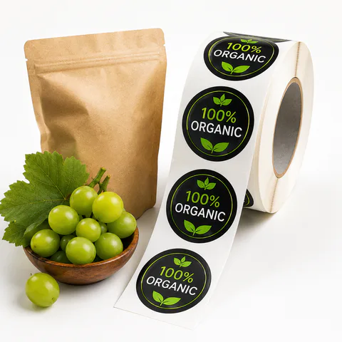 Organic Food Labels for custom packaging labels