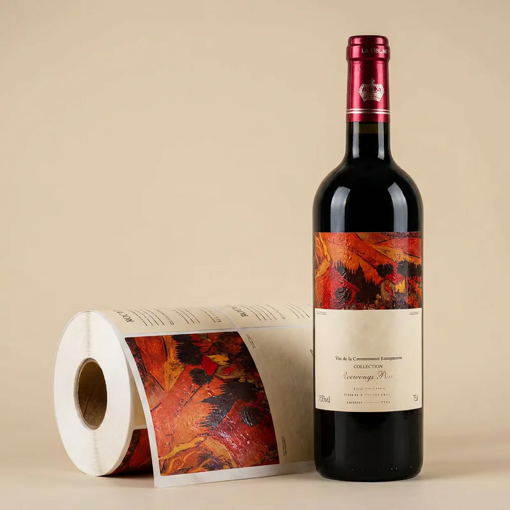Wine Roll Labels for custom packaging labels