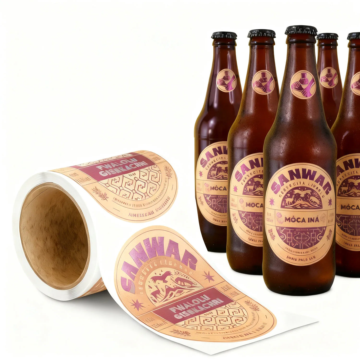 Beer Bottle Labels for custom packaging labels